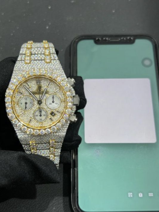 Audemars Piguet Royal Oak Yellow Iced Out