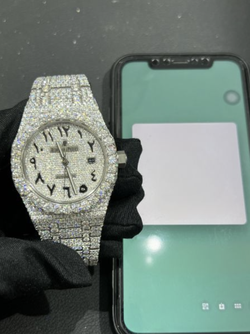 Audemars Piguet Royal Oak Arabic Iced Out