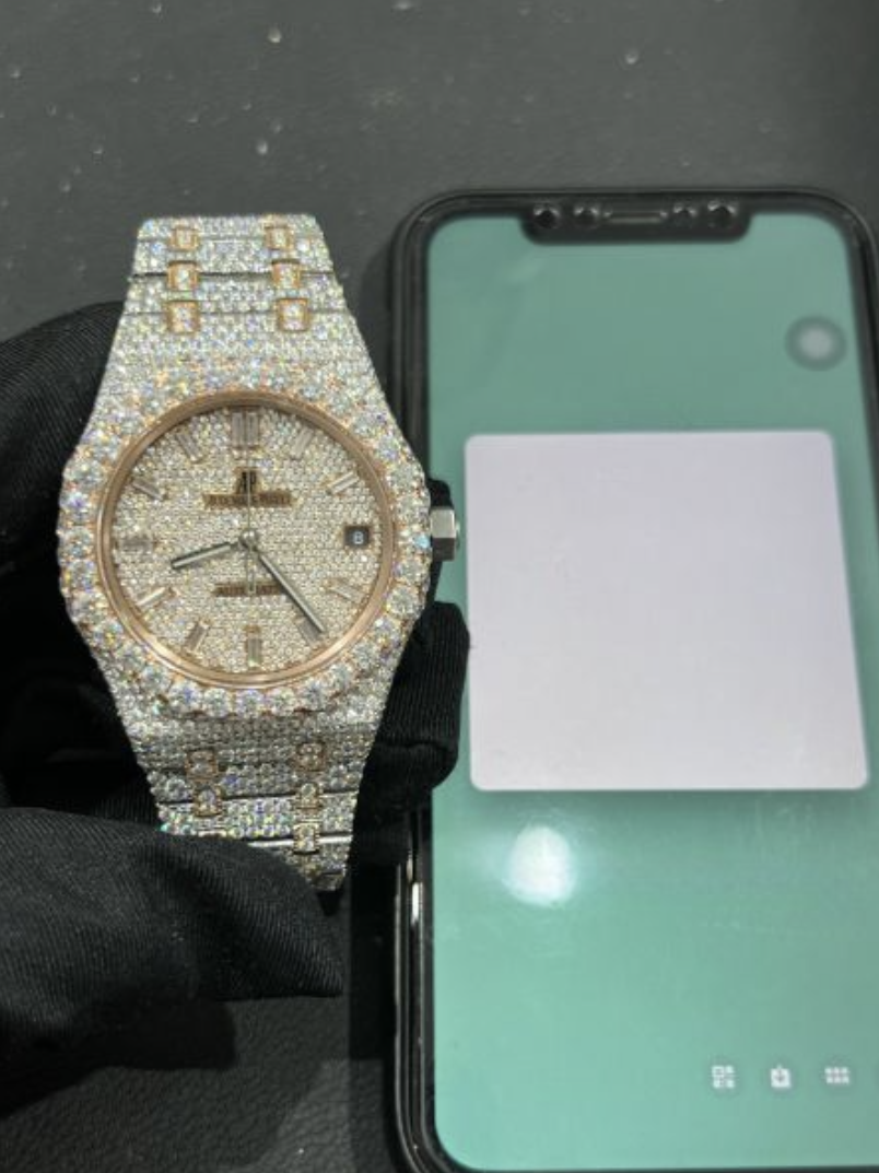 Audemars Piguet Royal Oak Rose Gold Iced Out